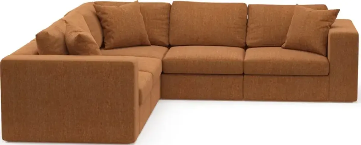 Collin Foam Comfort 5-Piece Sectional - Contessa Ginger