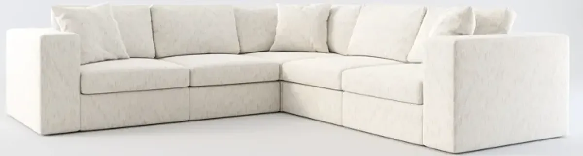 Collin Foam Comfort 5-Piece Sectional - P.T. Cream