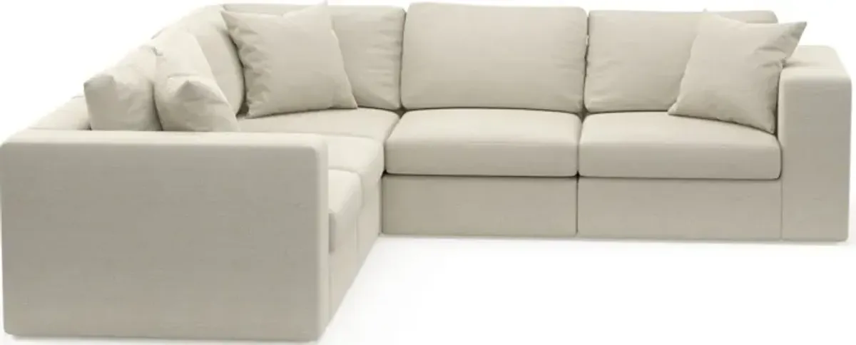 Collin Foam Comfort 5-Piece Sectional - Curious Pearl