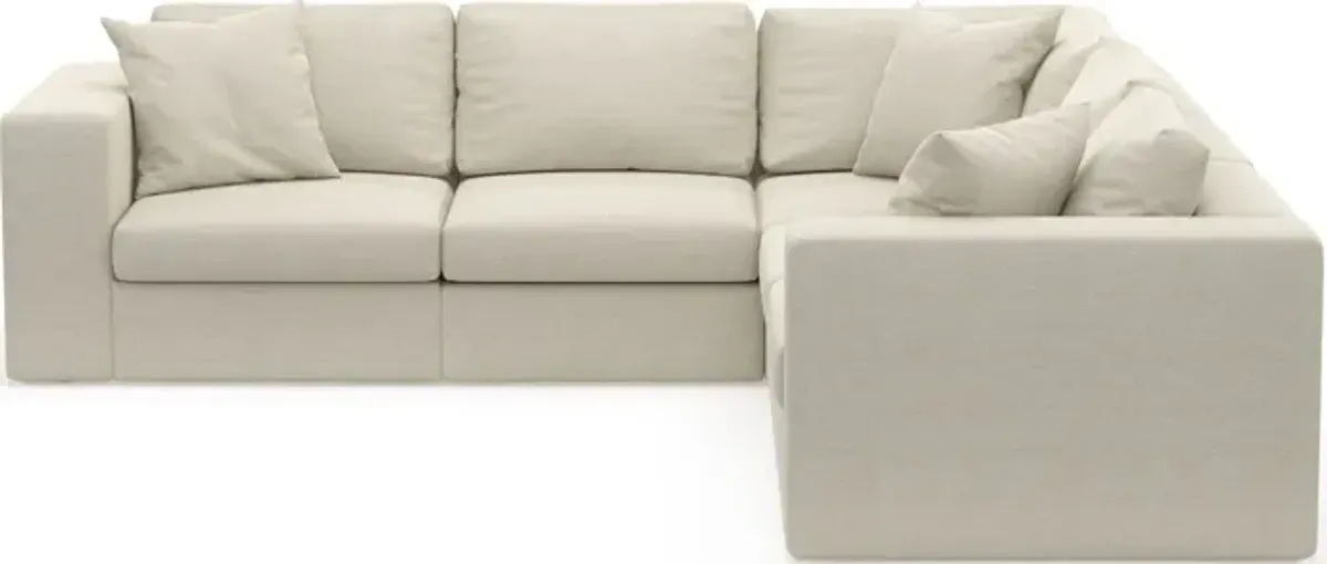 Collin Foam Comfort 5-Piece Sectional - Curious Pearl