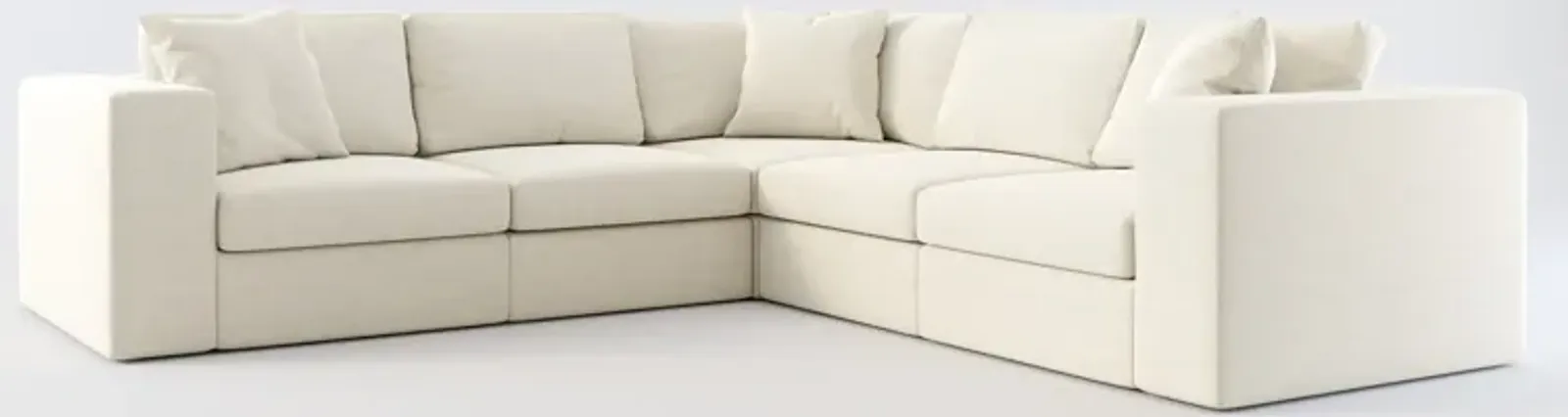 Collin Foam Comfort 5-Piece Sectional - Curious Pearl