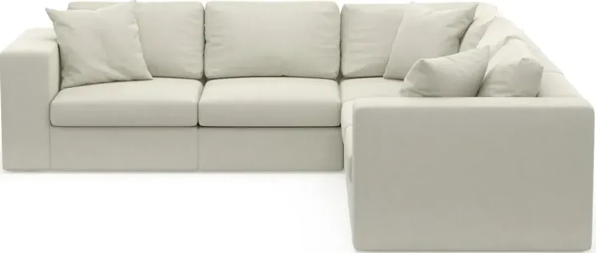 Collin Foam Comfort 5-Piece Sectional - Anders Ivory