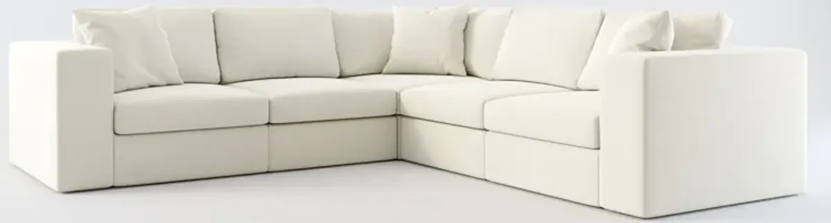 Collin Foam Comfort 5-Piece Sectional - Anders Ivory