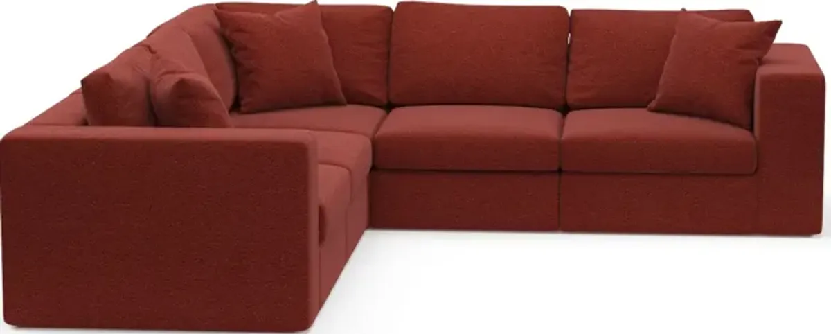 Collin Hybrid Comfort 5-Piece Sectional - Bloke Brick