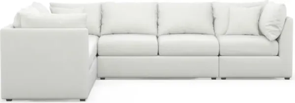 The Pitt Foam Comfort Sectional - Contessa Vanilla