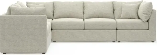 The Pitt Foam Comfort Sectional - Merino Chalk