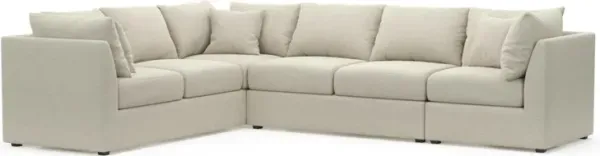 The Pitt Foam Comfort Sectional - Curious Pearl