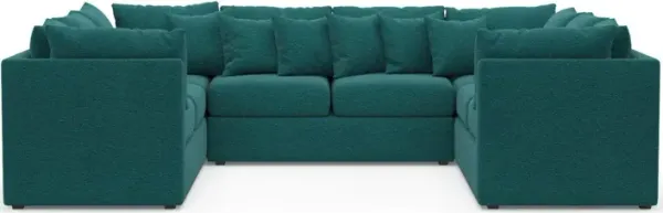 The Pitt Foam Comfort Sectional - Bloke Peacock