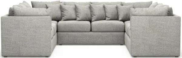 The Pitt Foam Comfort Sectional - Pandora Pepper