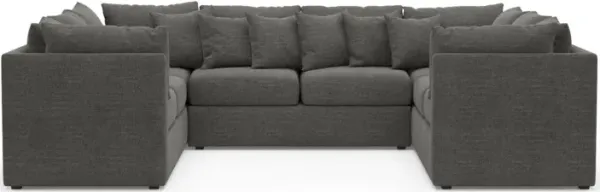 The Pitt Foam Comfort Sectional - Curious Charcoal