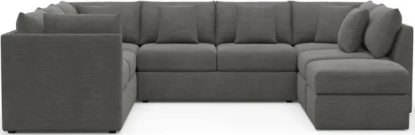 The Pitt Foam Comfort Sectional - Curious Charcoal