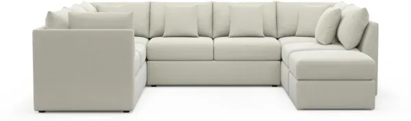 The Pitt Foam Comfort Sectional - Anders Ivory