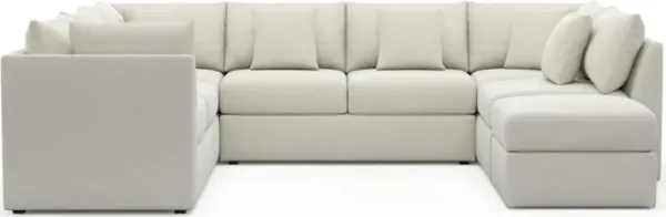 The Pitt Foam Comfort Sectional - Living Large White