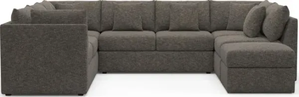 The Pitt Foam Comfort Sectional - M Walnut