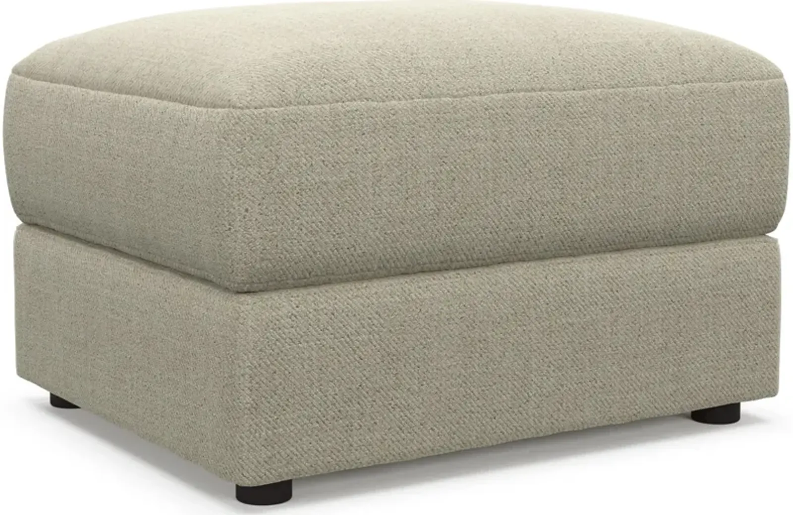 Ridley Foam Comfort Ottoman - Broderick Charcoal