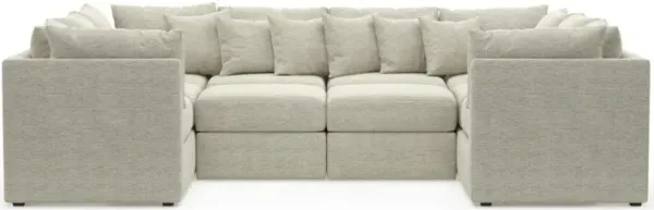 The Pitt Foam Comfort Sectional - Merino Chalk