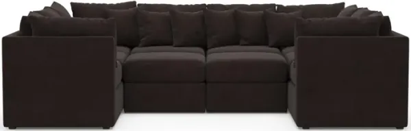 The Pitt Foam Comfort Sectional - Merrimac Dark Brown