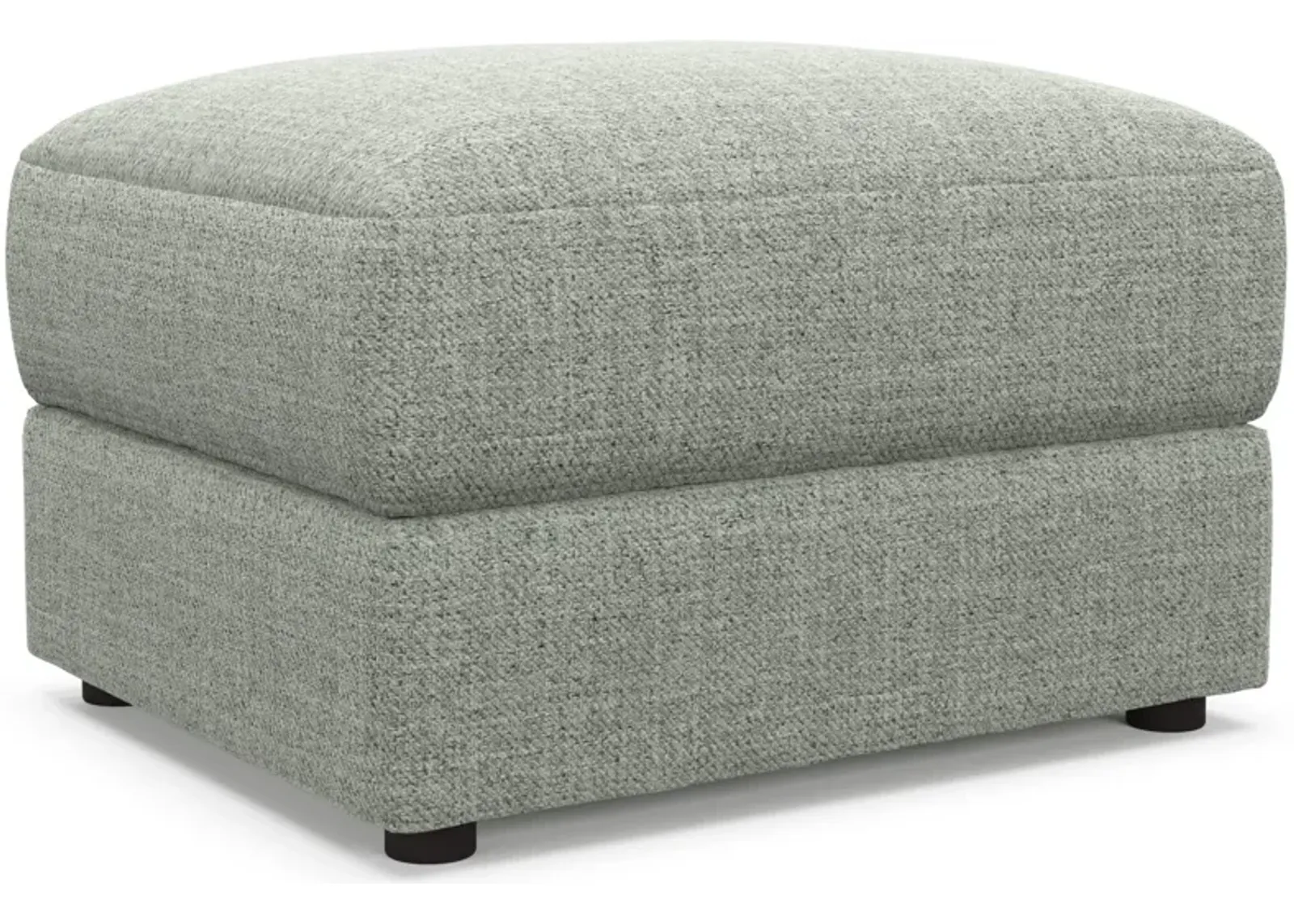 Ridley Foam Comfort Ottoman - Broderick Sea Glass