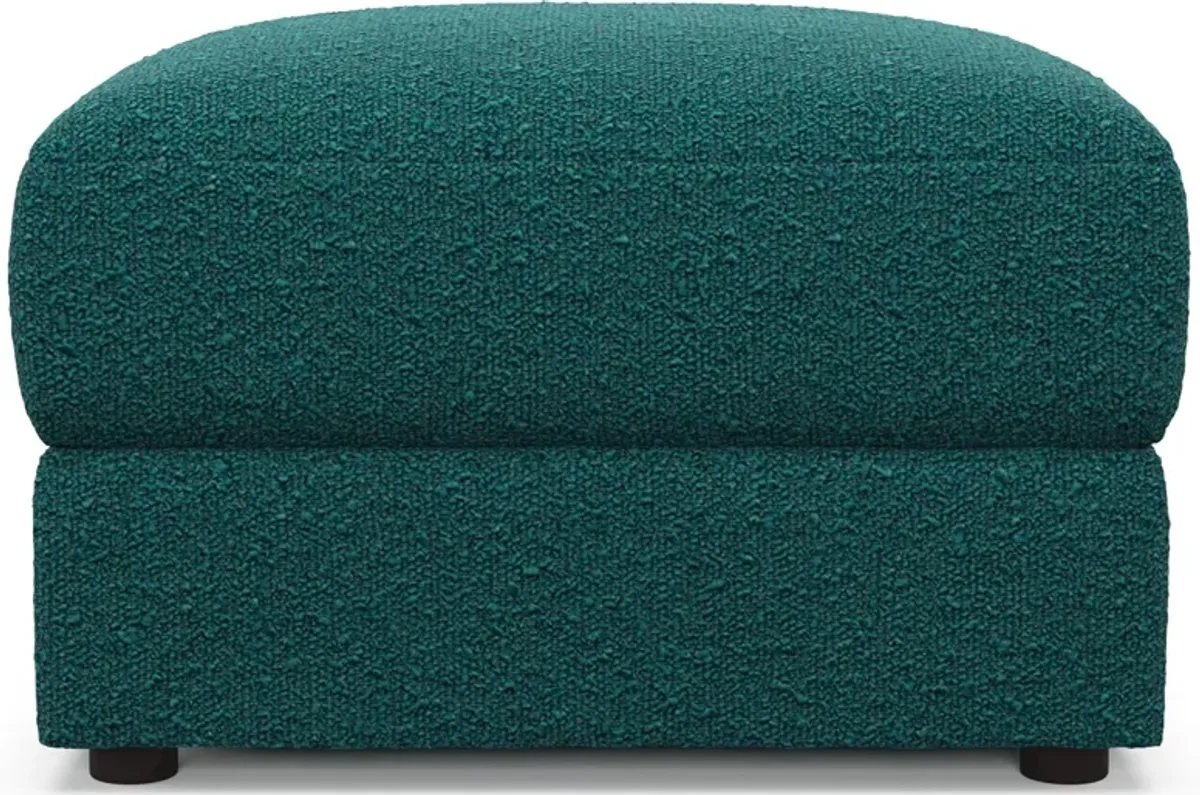 Ridley Hybrid Comfort Ottoman - Bloke Peacock