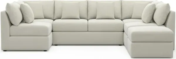 The Pitt Foam Comfort Sectional - Anders Ivory