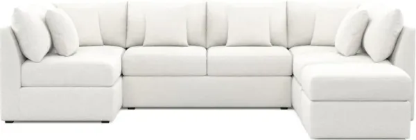 The Pitt Foam Comfort Sectional - Bloke Snow