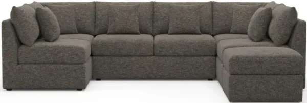 The Pitt Foam Comfort Sectional - M Walnut