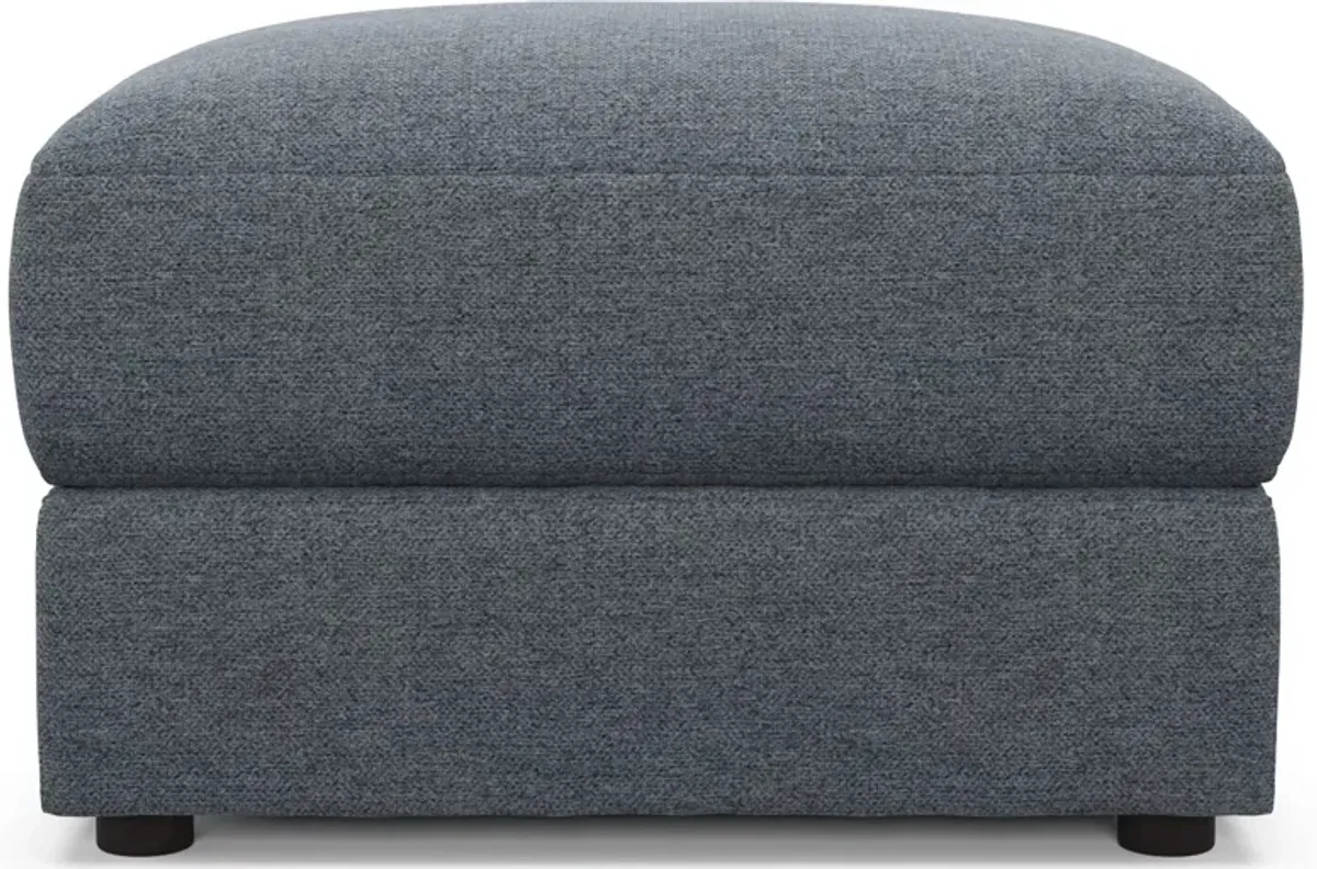 Ridley Hybrid Comfort Ottoman - Bridger Navy