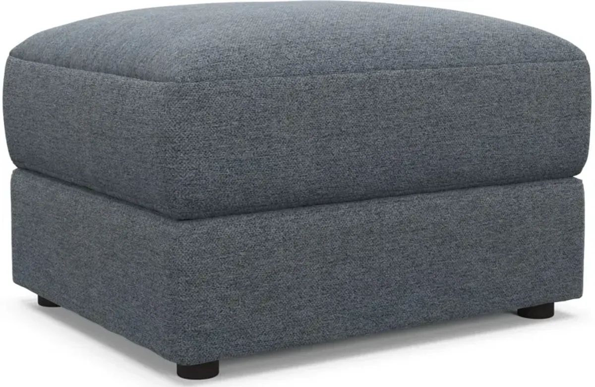 Ridley Hybrid Comfort Ottoman - Bridger Navy