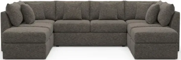 The Pitt Foam Comfort Sectional - M Walnut