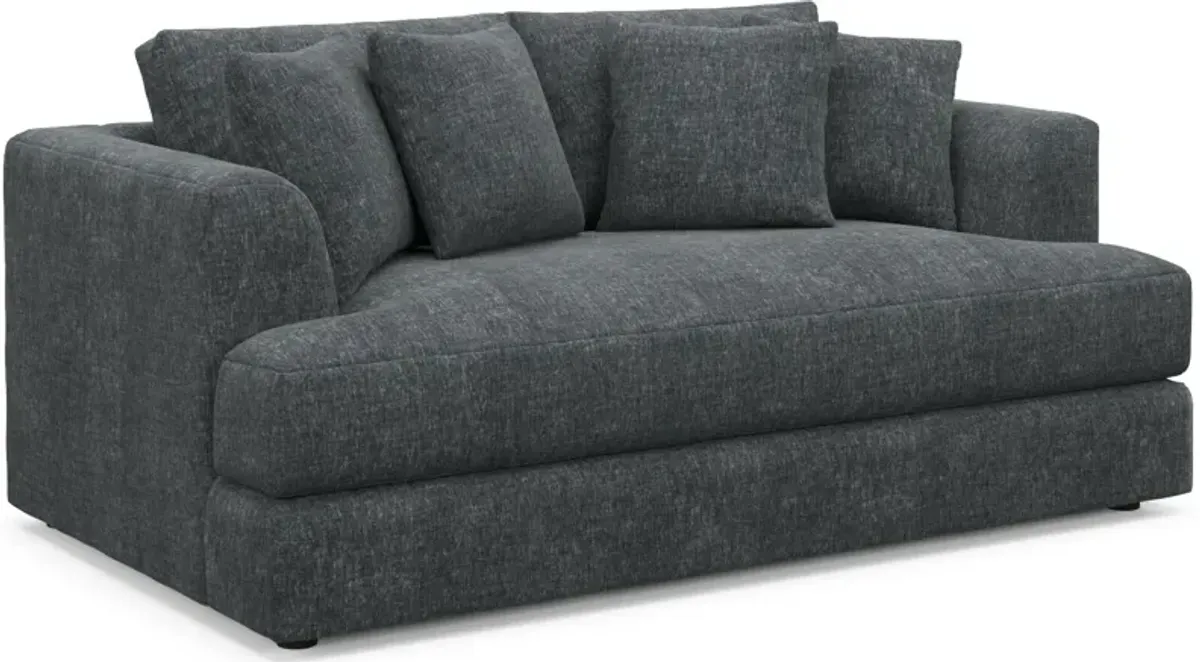 Ridley Foam Comfort Sofa, Loveseat, Chair, and Ottoman Set - Contessa Shadow