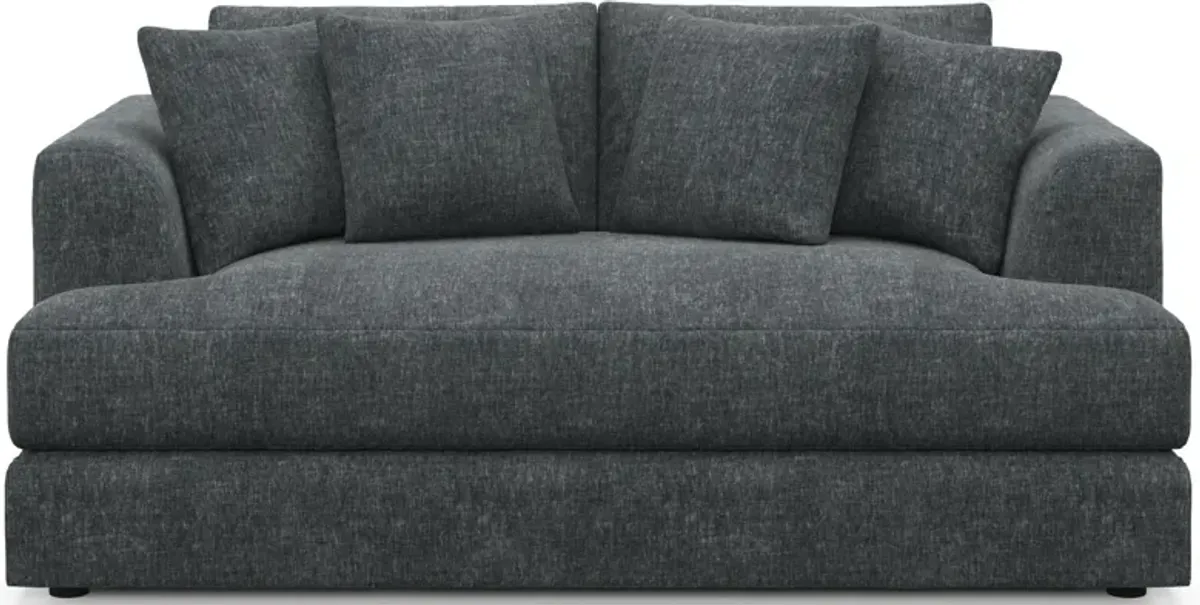 Ridley Foam Comfort Sofa, Loveseat, Chair, and Ottoman Set - Contessa Shadow