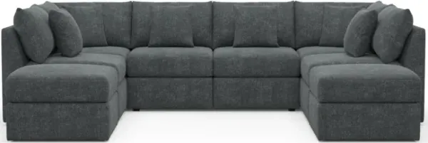 The Pitt Foam Comfort Sectional - Contessa Shadow