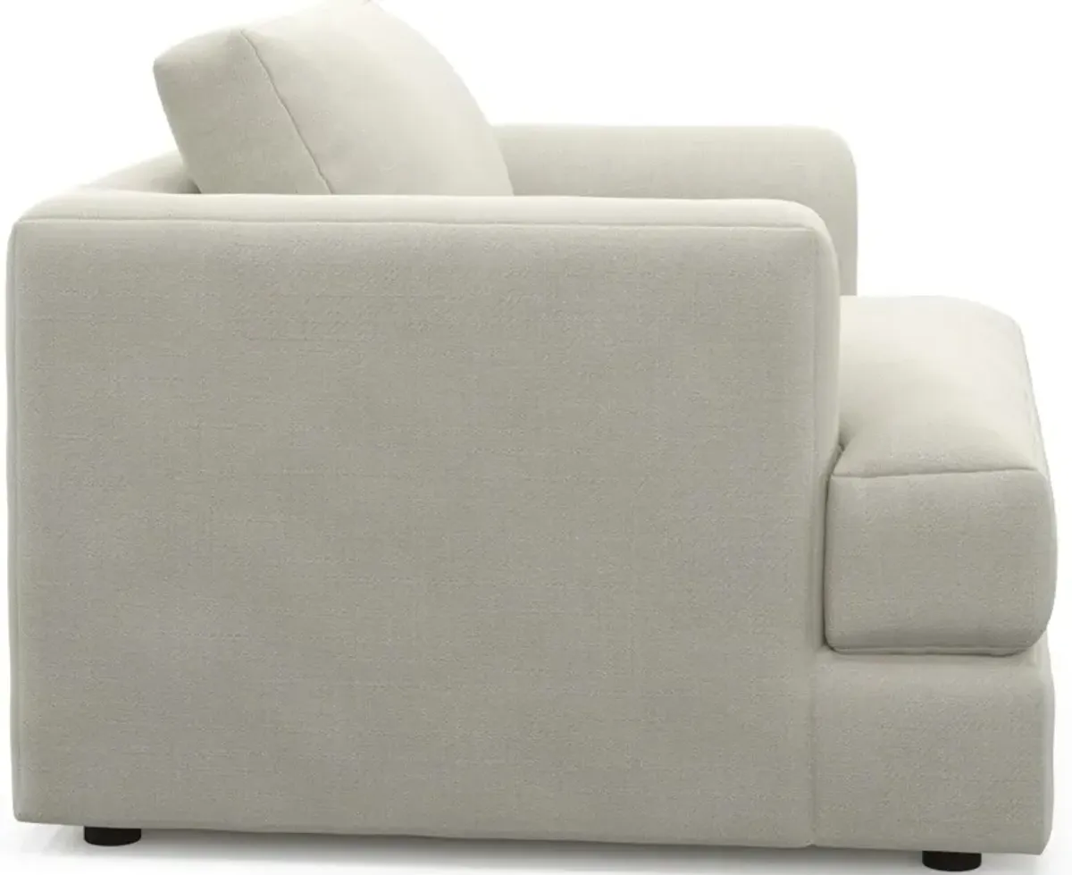 Ridley Foam Comfort Sofa, Loveseat, Chair, and Ottoman Set - Anders Ivory