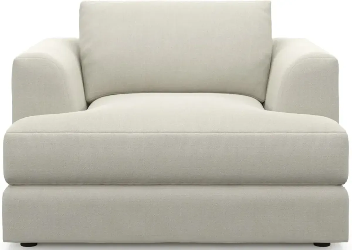 Ridley Foam Comfort Sofa, Loveseat, Chair, and Ottoman Set - Anders Ivory