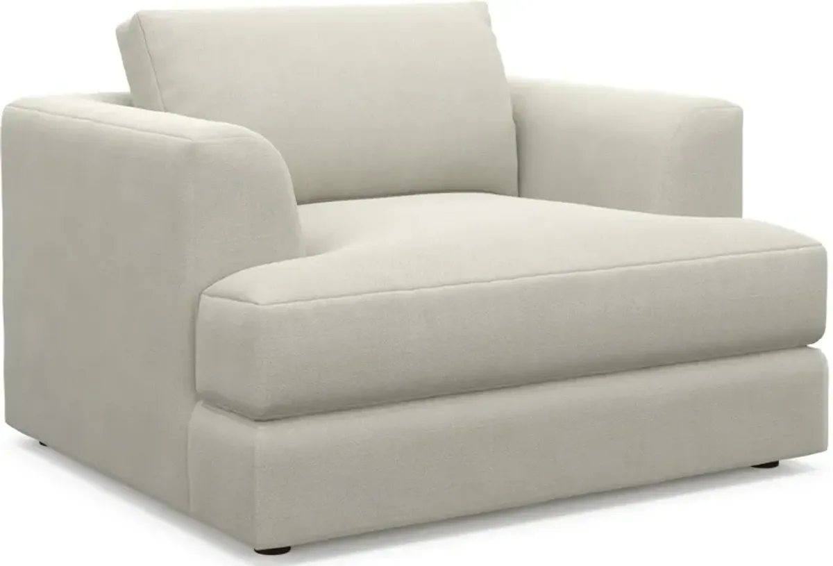 Ridley Foam Comfort Sofa, Loveseat, Chair, and Ottoman Set - Anders Ivory