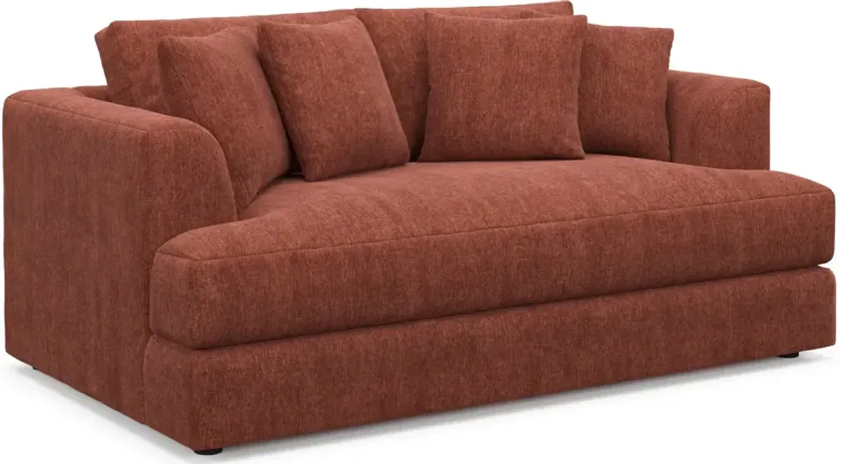 Ridley Foam Comfort Sofa, Loveseat, Chair, and Ottoman Set - Contessa Paprika