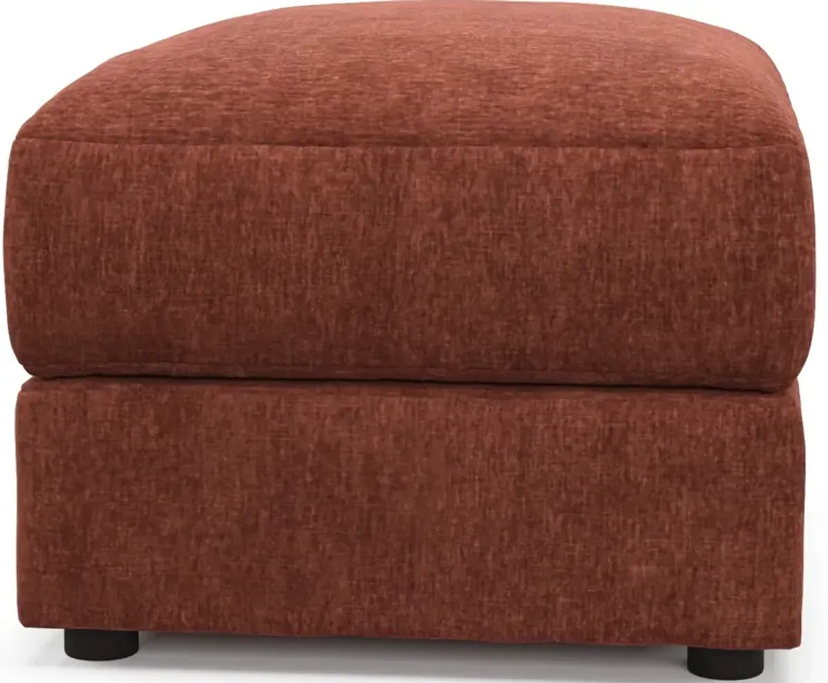 Ridley Foam Comfort Sofa, Loveseat, Chair, and Ottoman Set - Contessa Paprika