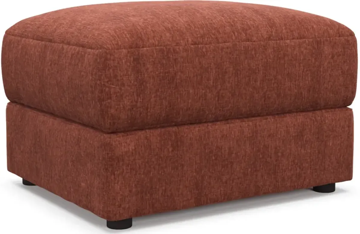 Ridley Foam Comfort Sofa, Loveseat, Chair, and Ottoman Set - Contessa Paprika