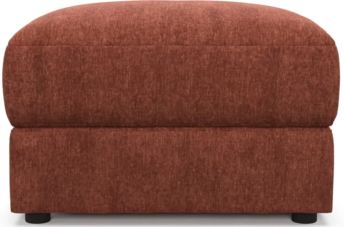 Ridley Foam Comfort Sofa, Loveseat, Chair, and Ottoman Set - Contessa Paprika