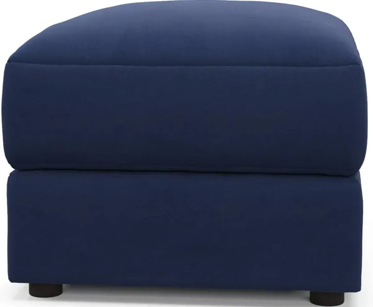 Ridley Hybrid Comfort Sofa, Loveseat, Chair, and Ottoman Set - Abington Indigo