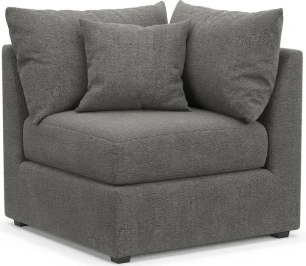 The Pitt Hybrid Comfort Corner Chair - Living Large Charcoal