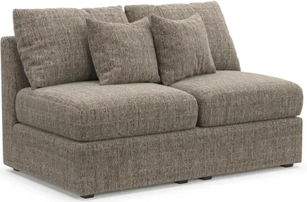 The Pitt Hybrid Comfort Armless Loveseat - Mason Flint