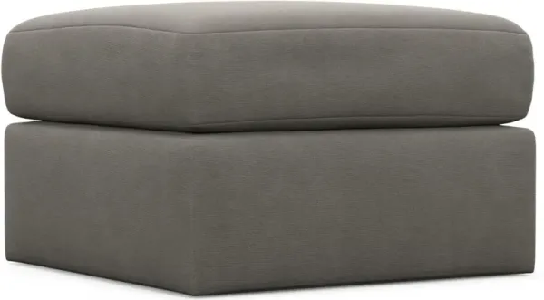 The Pitt Hybrid Comfort Ottoman - Abington Fog