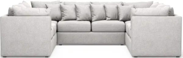 The Pitt Hybrid Comfort Sectional - Burmese Granite