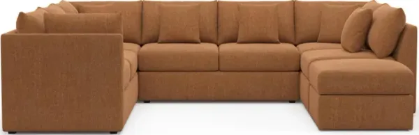 The Pitt Hybrid Comfort Sectional - Contessa Ginger