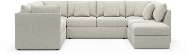 The Pitt Hybrid Comfort Sectional - P.T. Cream