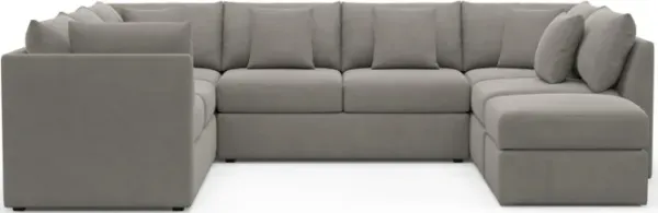 The Pitt Hybrid Comfort Sectional - Abington Fog