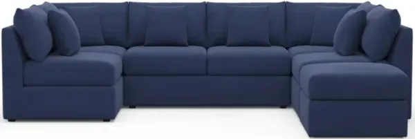 The Pitt Hybrid Comfort Sectional - Abington Indigo