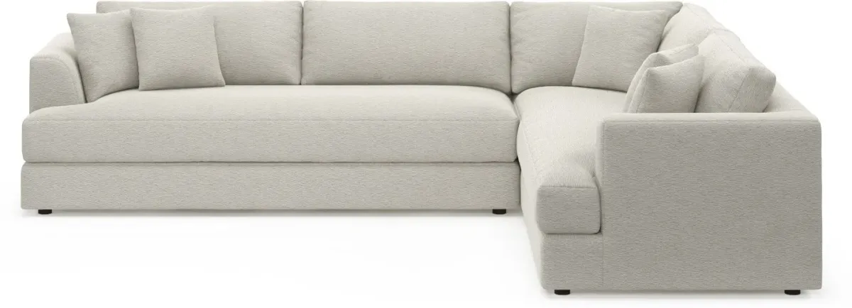 Ridley Foam Comfort 2-Piece Sectional with Left-Facing Sofa - Everton Grey