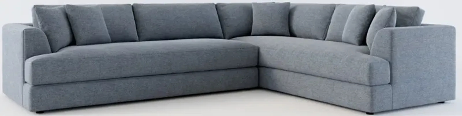 Ridley Foam Comfort 2-Piece Sectional with Left-Facing Sofa - Bridger Navy